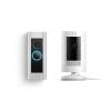 imageRing Wired Doorbell Plus with Ring Stick Up Cam PlugIn White