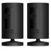 imageLikeNew Ring Stick Up Cam Battery HD security camera with custom privacy controls Simple setup Works with Alexa  Black Pack of 2