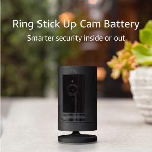 imageLikeNew Ring Stick Up Cam Battery HD security camera with custom privacy controls Simple setup Works with Alexa  Black Pack of 4