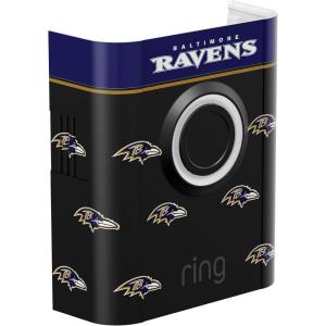 imageAllNew Limited Edition Official NFL Faceplate for Ring Doorbells  Video Doorbell 3 Video Doorbell 3 Plus Video Doorbell 4 Battery Doorbell Plus and Battery Doorbell ProBaltimore Ravens