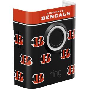 imageAllNew Limited Edition Official NFL Faceplate for Ring Doorbells  Video Doorbell 3 Video Doorbell 3 Plus Video Doorbell 4 Battery Doorbell Plus and Battery Doorbell ProCincinnati Bengals