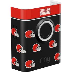 imageAllNew Limited Edition Official NFL Faceplate for Ring Doorbells  Video Doorbell 3 Video Doorbell 3 Plus Video Doorbell 4 Battery Doorbell Plus and Battery Doorbell ProCleveland Browns