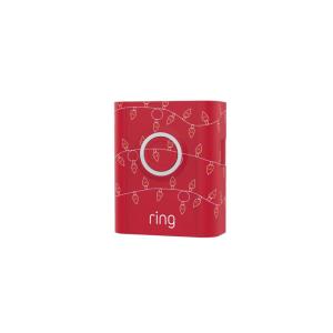 imageRing Interchangeable Faceplate for Doorbells  Video Doorbell 3 Video Doorbell 3 Plus Video Doorbell 4 Battery Doorbell Plus Battery Doorbell Pro  AutumnChristmas Lights Red
