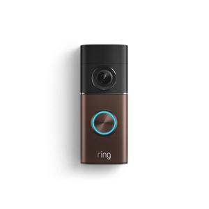 imageRing Wired Doorbell Plus Newest Model  Retinal 2K with wideangle video 4x Enhanced Zoom and LowLight Sight Nickel SilverPolished Mocha