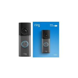 imageRing Wired Doorbell Pro Newest Model  Retinal 4K with wideangle video 10x Enhanced Zoom and LowLight Sight Deep SilverDeep Silver