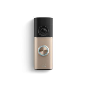 imageRing Wired Doorbell Pro Newest Model  Retinal 4K with wideangle video 10x Enhanced Zoom and LowLight Sight Deep SilverPolished Sandstone