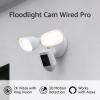 imageRing Floodlight Cam Wired Pro with Birds Eye View and 3D Motion Detection Dark BronzeWhite