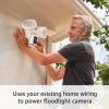 imageRing Floodlight Cam Wired Pro with Birds Eye View and 3D Motion Detection Dark BronzeWhite