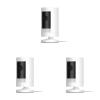imageLikeNew Ring Stick Up Cam PlugIn HD security camera with twoway talk Works with Alexa  White Pack of 3
