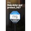 imageRing Beacon  Help deter crime 247 Solar Security Sign works on Amazon Sidewalk solar powered