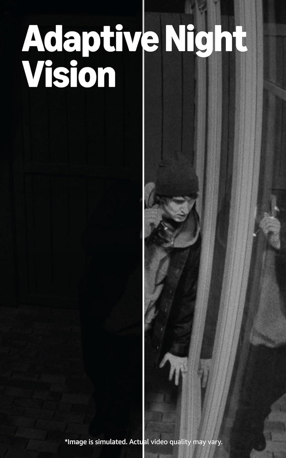 imageRing Outdoor Cam Pro PlugIn Newest Model White with Floodlight Cam Pro Newest Model White