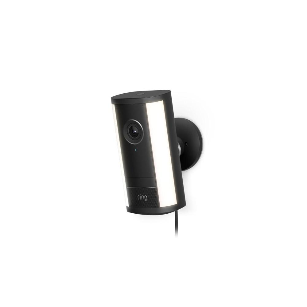 imageRing Spotlight Cam Pro Plugin Newest Model  Retinal 4K with wideangle video 10x Enhanced Zoom and 600 Lumen Spotlights 2pack WhiteBlack