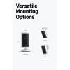 imageRing Outdoor Cam Pro PlugIn Newest Model White with Battery Doorbell Satin Nickel