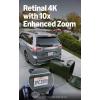 imageRing Spotlight Cam Pro Plugin Newest Model  Retinal 4K with wideangle video 10x Enhanced Zoom and 600 Lumen Spotlights 2pack WhiteBlack
